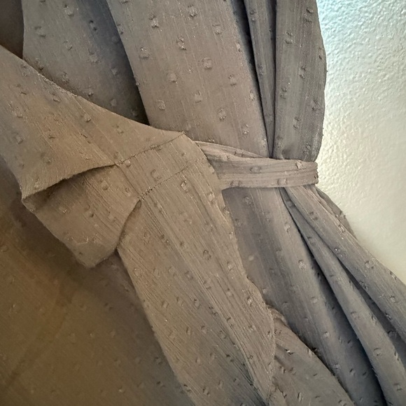 NOT FOR SALE Saints size 6 GUC sheer sleeved Black Wrap Dress with soft ruffles - Picture 5 of 15